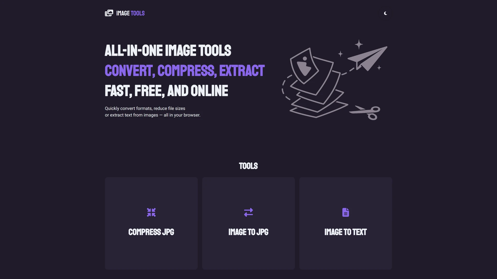 Image Tools Header